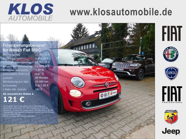 Fiat 500C S 1.2 69PS NAVI SHZ KLIMA PDC SPORTPAKET