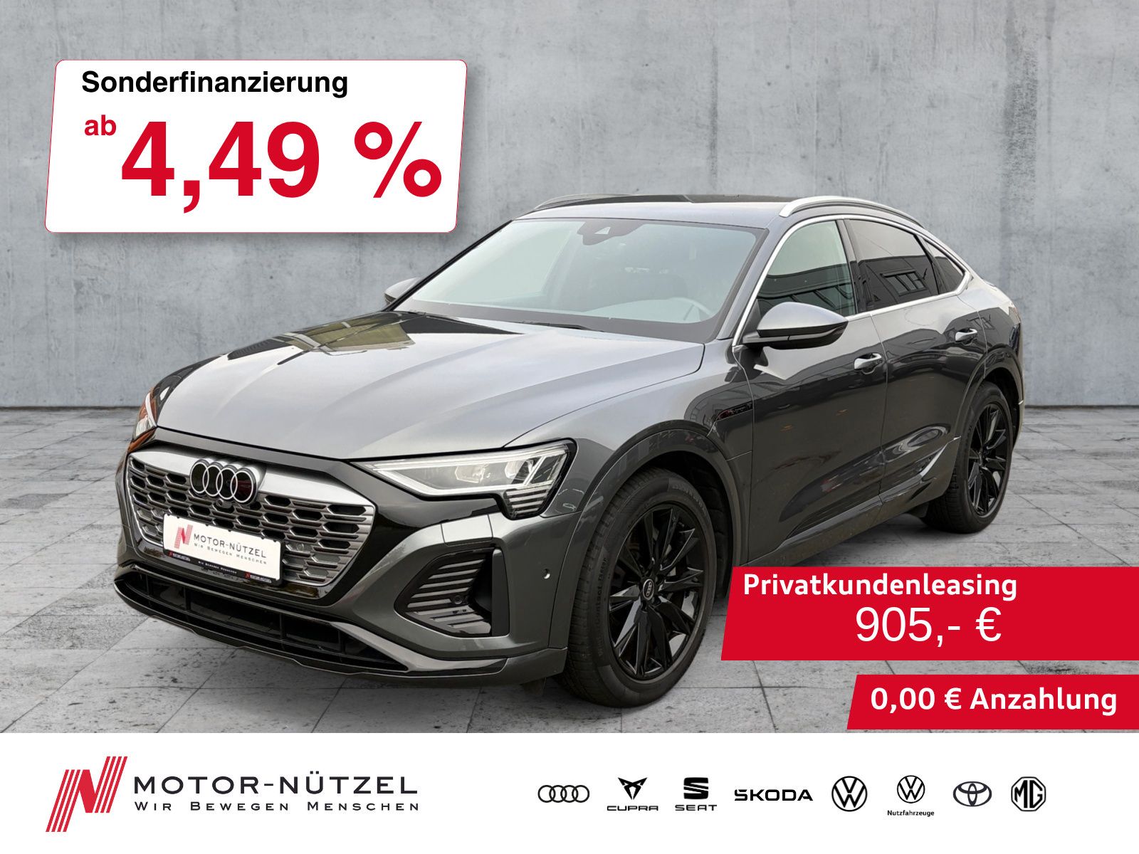 Audi Q8 Sportback e-tron 55 QU S-LINE MATRIX+AIR+AHK