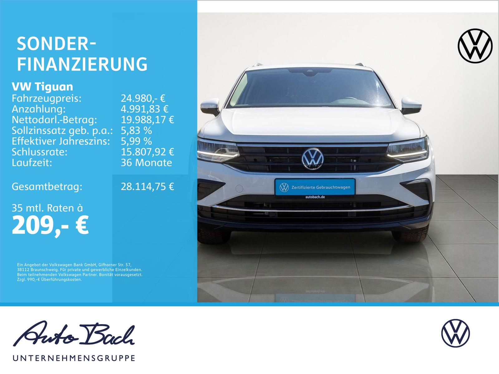 Volkswagen Tiguan Active 1.5TSI DSG Navi LED ACC CarPlay EP, миниатюра 2