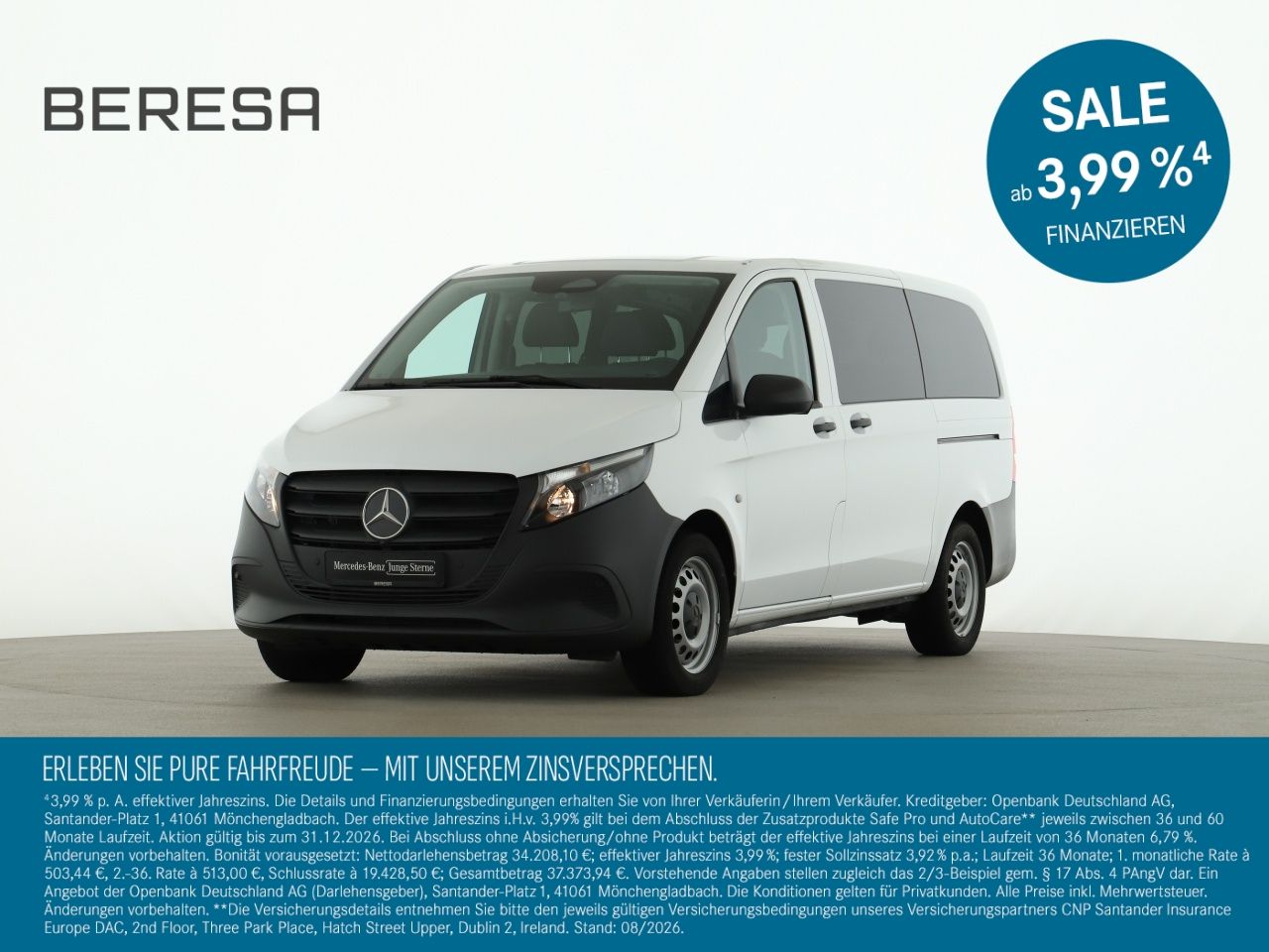 Mercedes-Benz Vito 114 CDI Tourer Lang 9 Sitzer Kamera