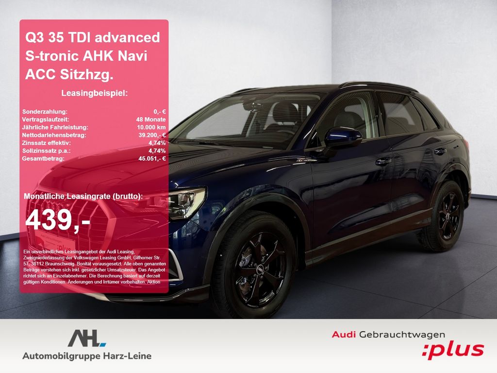 Q3 35 TDI advanced S-tronic AHK Navi ACC Sitzhzg