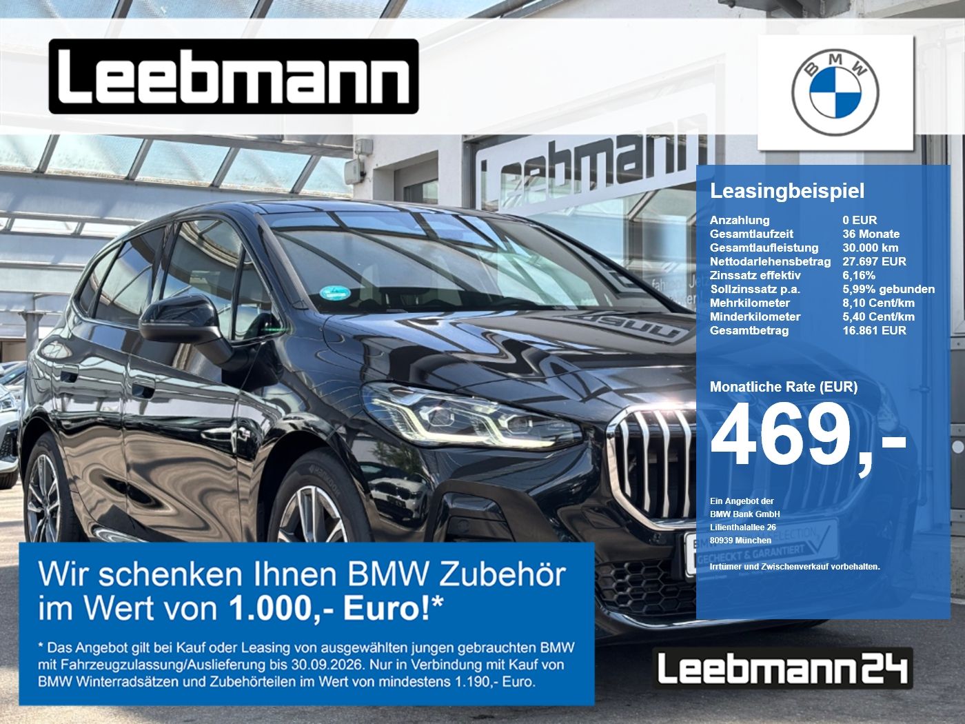 BMW 220d Active Tourer M-Sport 0,49% foto 1
