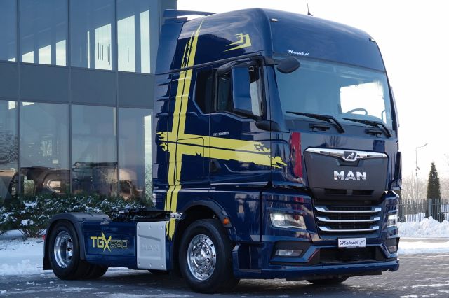 MAN TGX 18.580 / GX / RETARDER / FULL OPCJA / SKÓRY