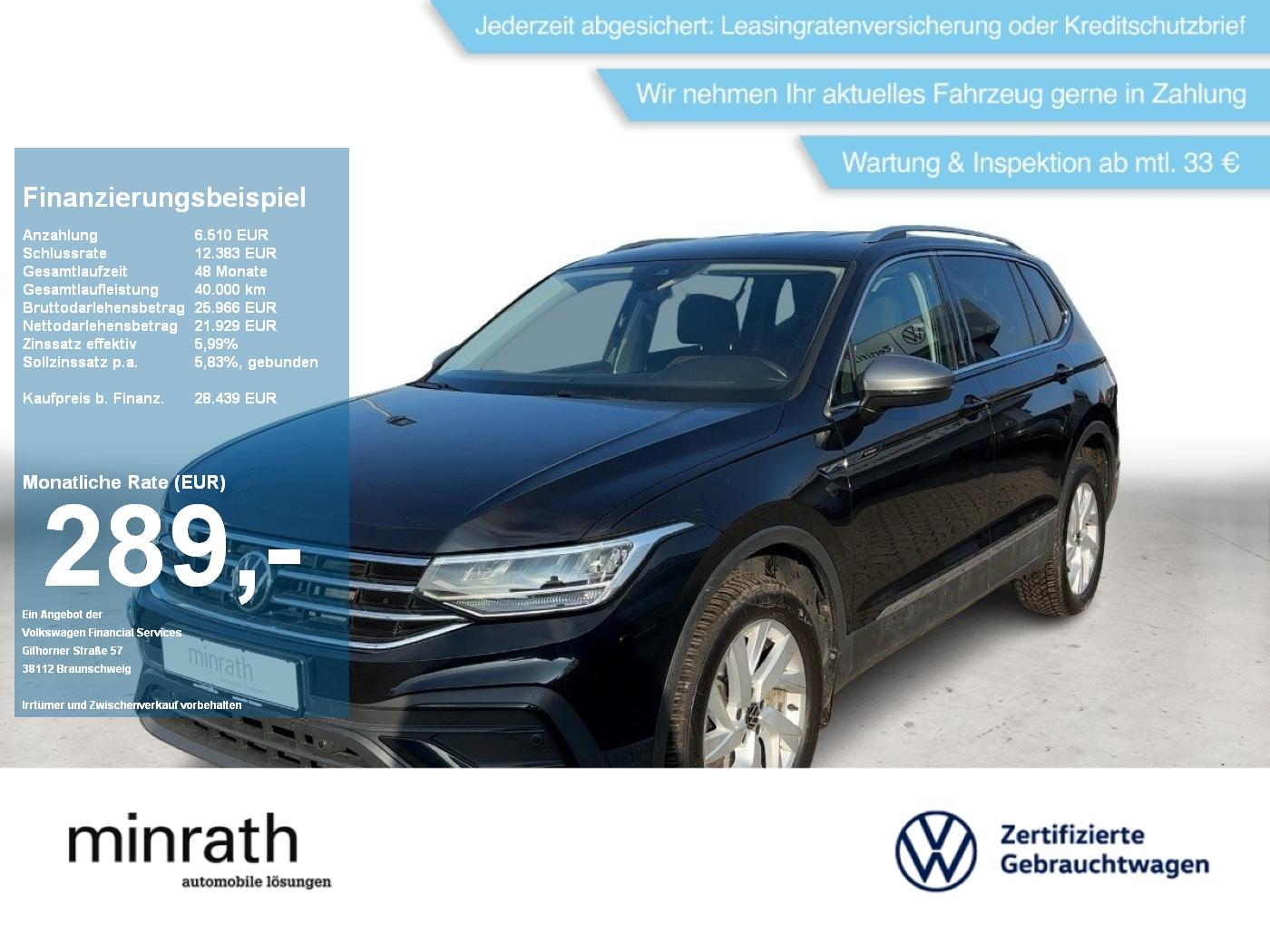 Volkswagen Tiguan Allspace Life 2.0 TDI DSG 7-S+AHK+NAVI+AC
