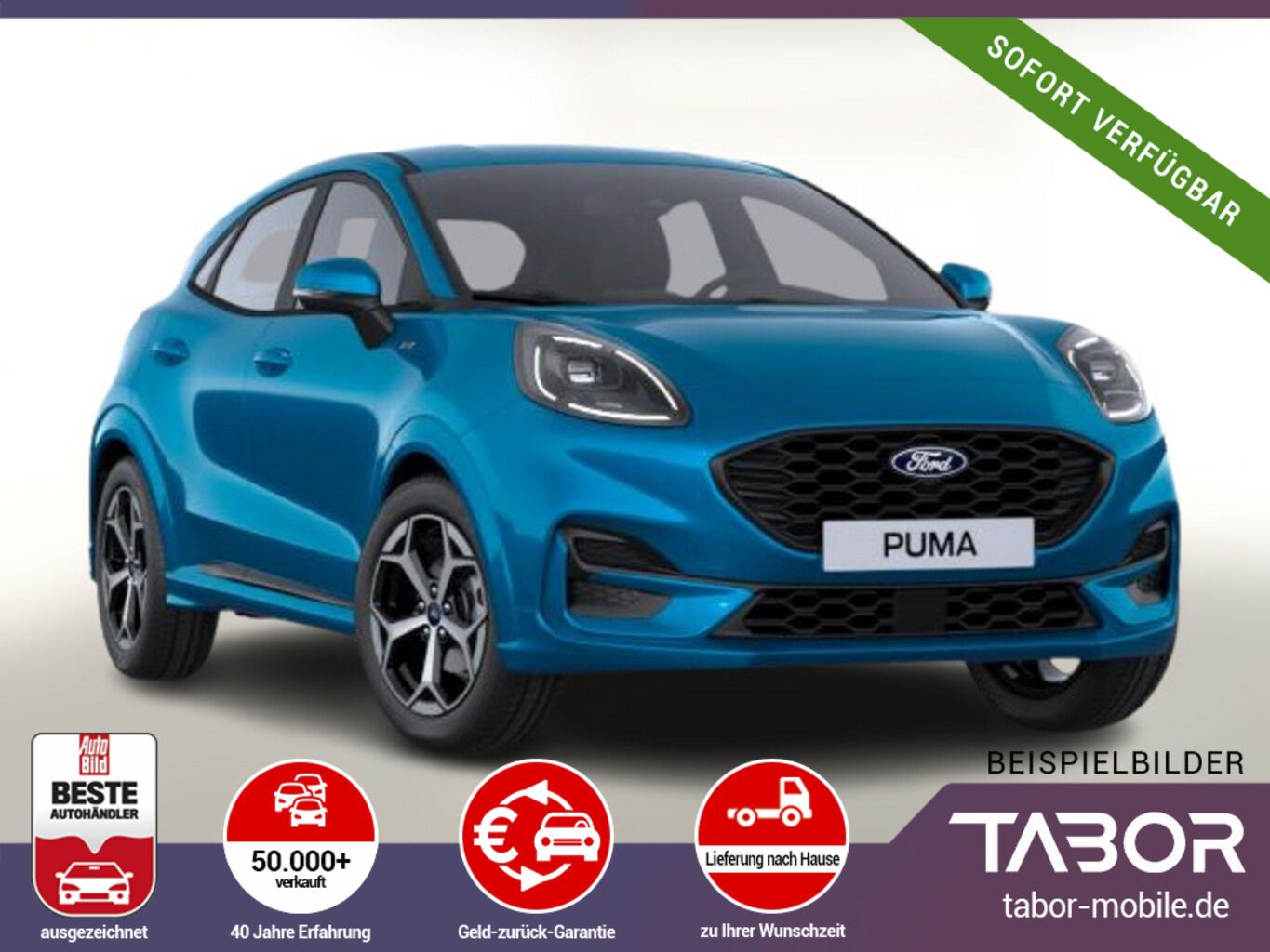 Ford Puma 1.0 EB 125 MHEV A7 ST-Line LED SHZ Kam PDC