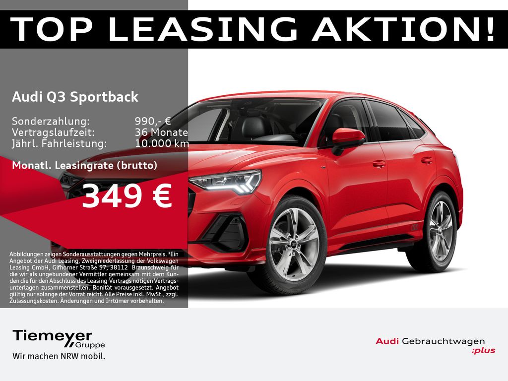 Audi Q3 Sportback 35 TDI S LINE LED LM19 AHK 360° LED