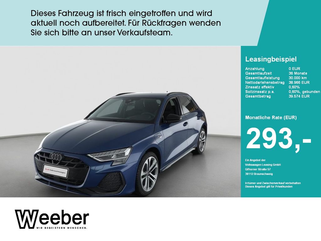 Audi A3 Sportback S line HUD*AHK*NAVI*MATRIX*SONOS*RF
