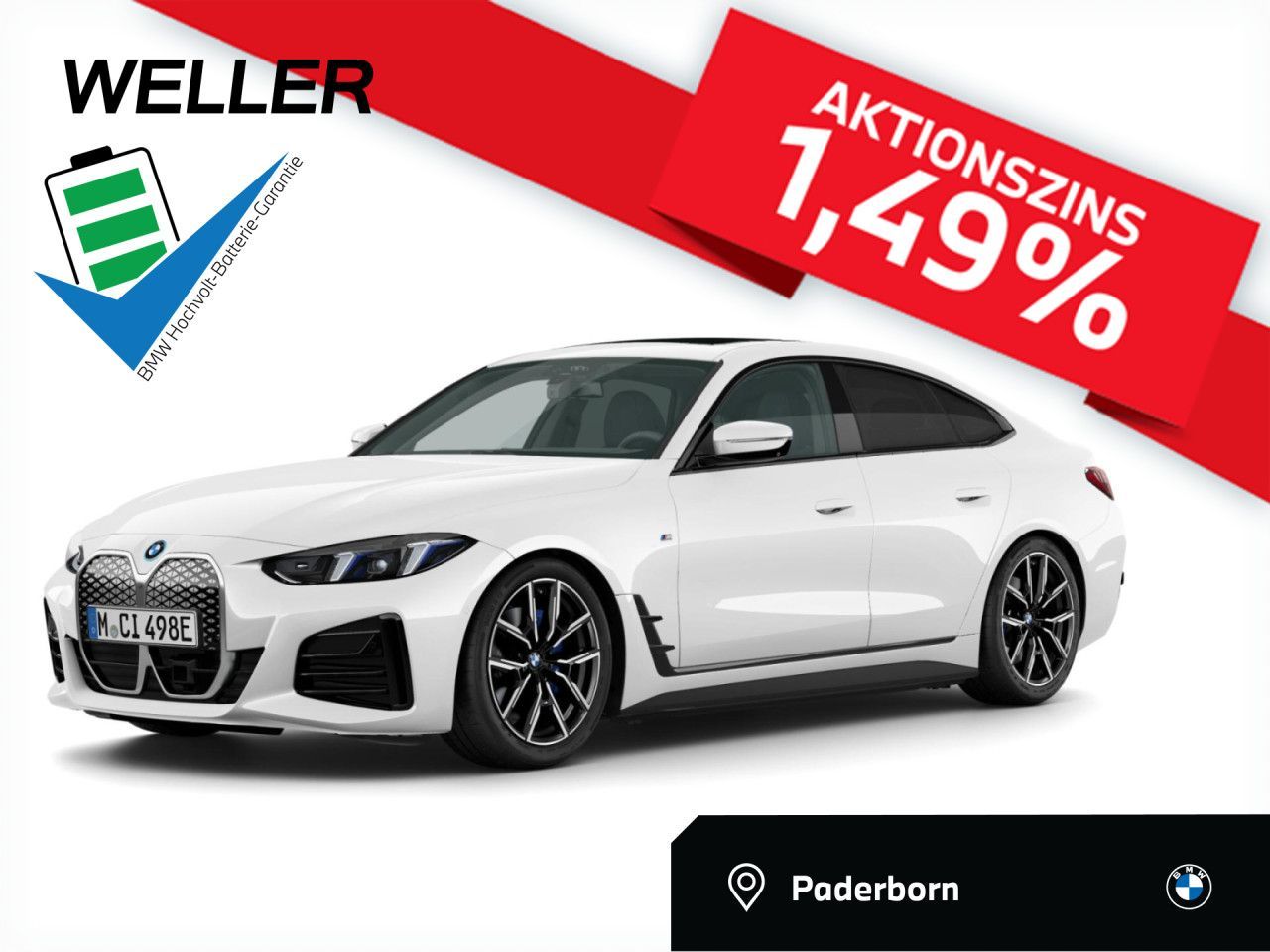 BMW i4 eD 40 GC M SPORT AdLED DA 360° GSD Leas.499.