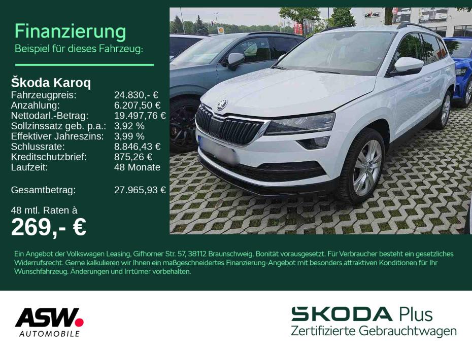 Skoda Karoq Style 1.5 TSI LED Navi ACC RFK AHK SHZ PDC