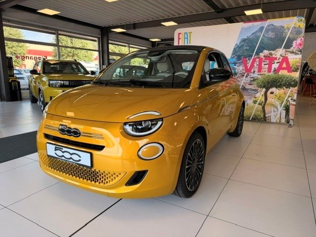 Fiat 500 1.0 Hybrid FireFly 48 kW La Prima Gelb