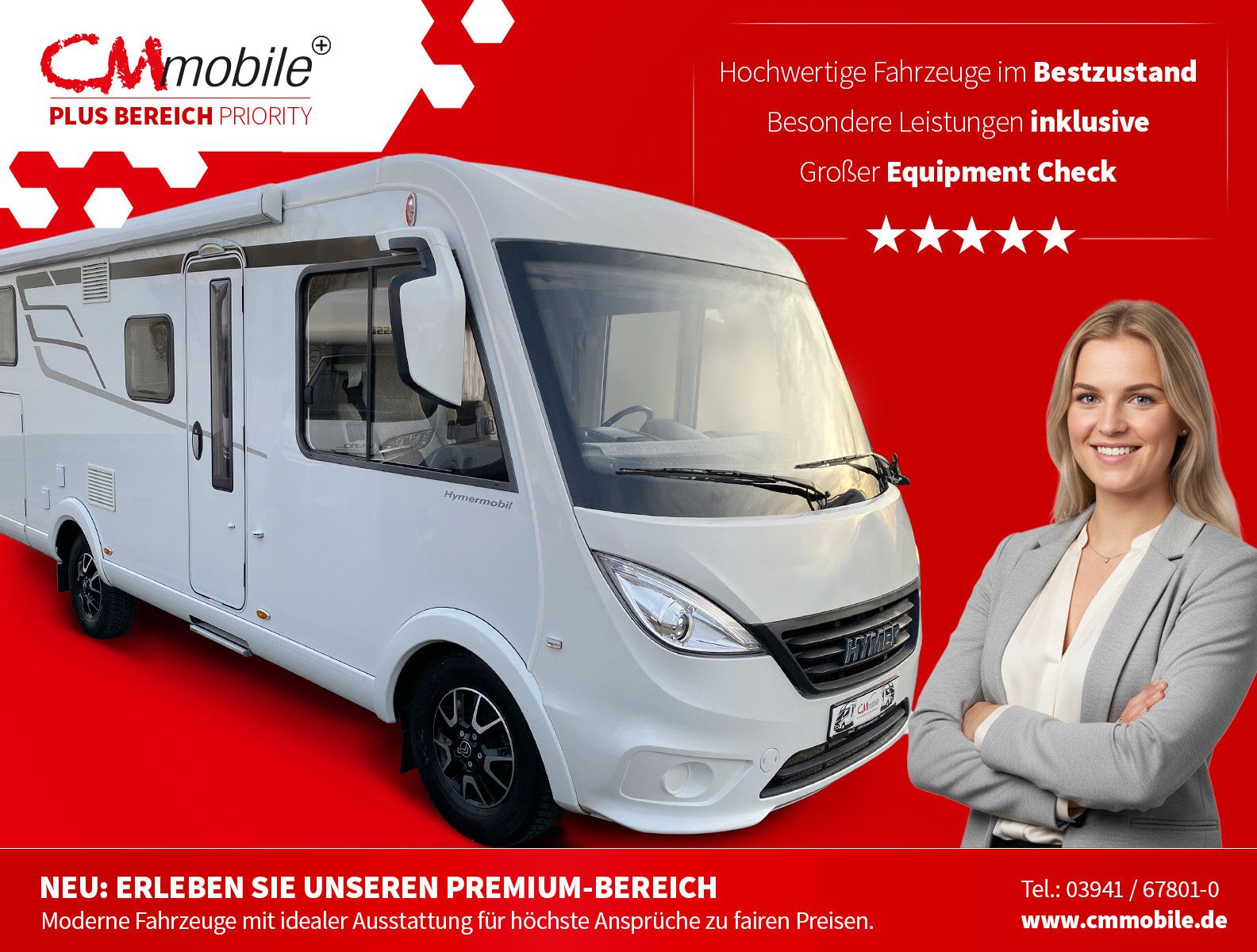 HYMER / ERIBA / HYMERCAR
 Exsis i 580 Pure - Hub&Einzelbetten - Garage -
