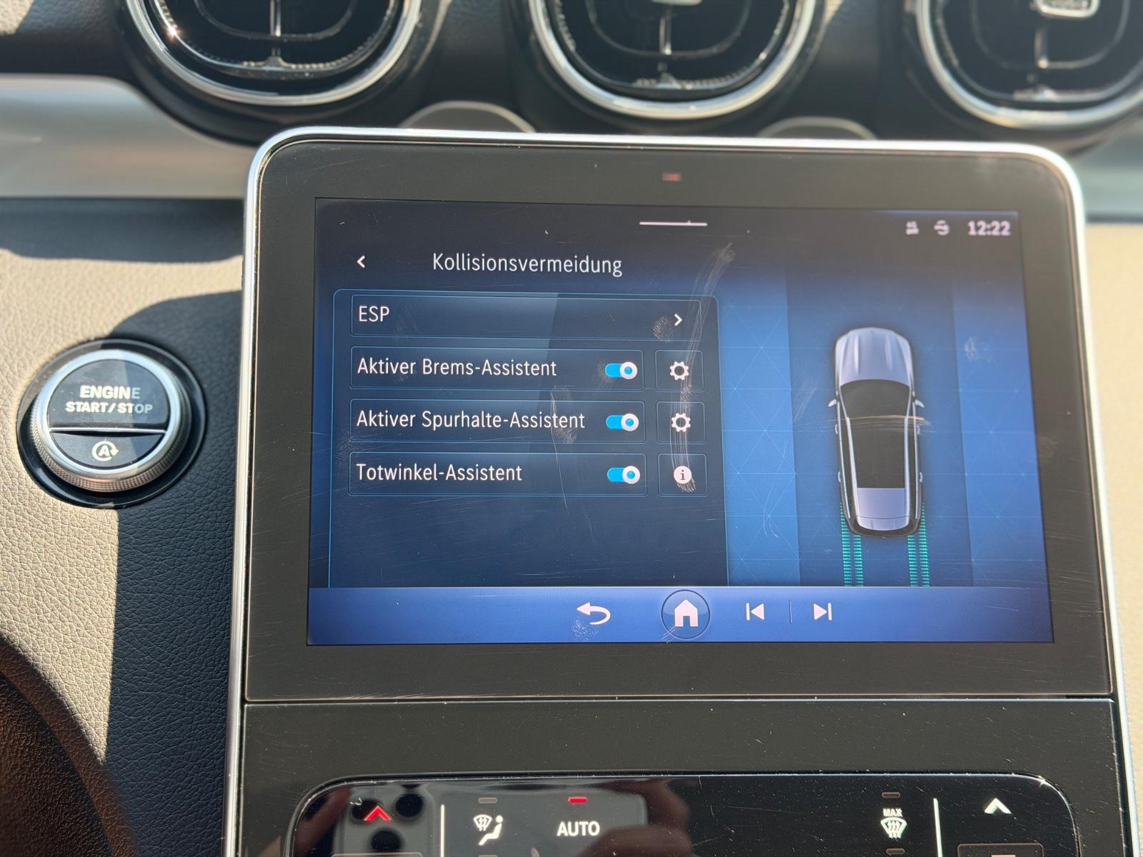 Mercedes-Benz C-Class d T 9G-Tronic Distronic Kamera Spur Tot-Ass, миниатюра 20