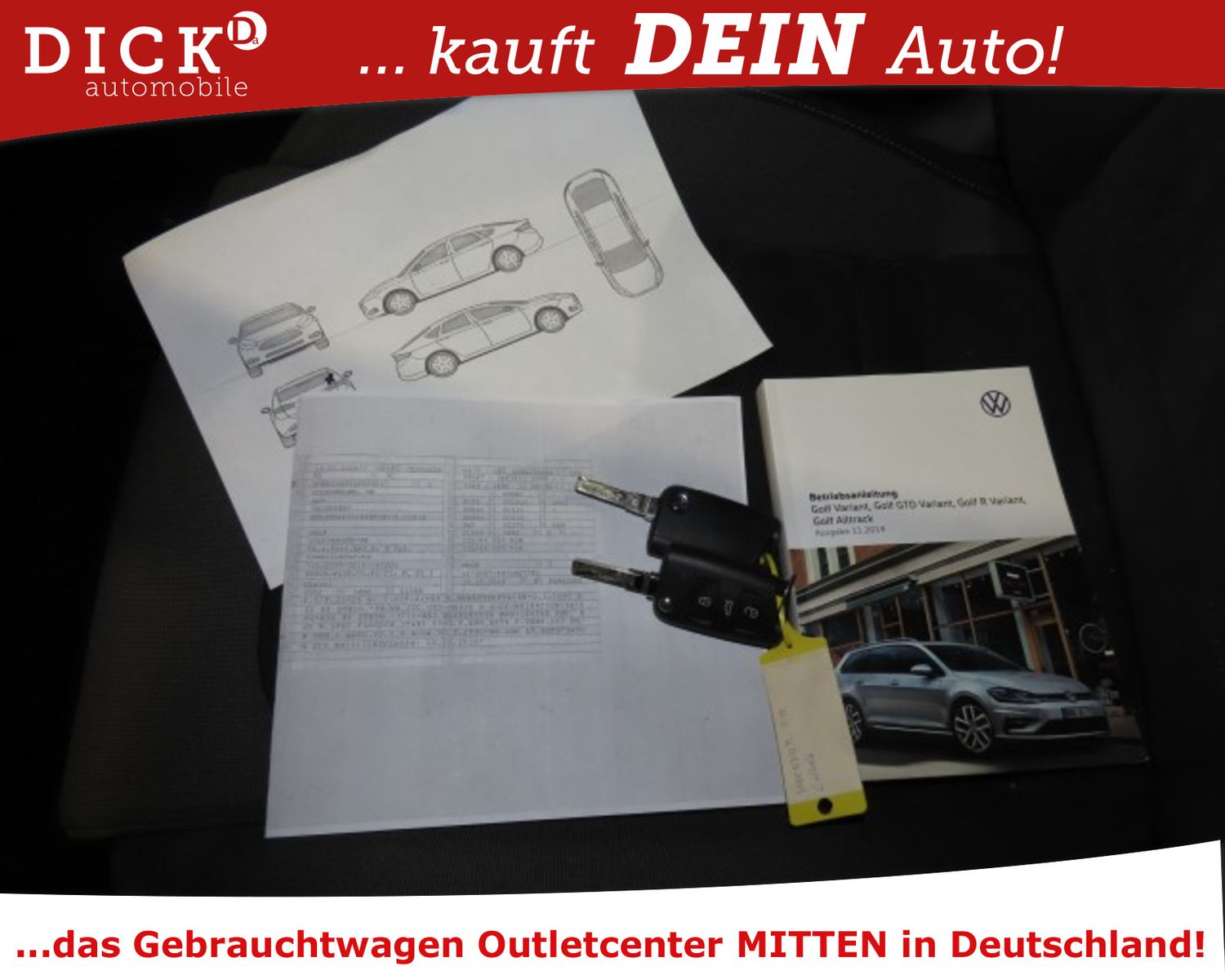 Fahrzeugabbildung Volkswagen Golf Var 1.6d  ACC/NAVI/DAB/SHZ/MASS/RFK/8Fa