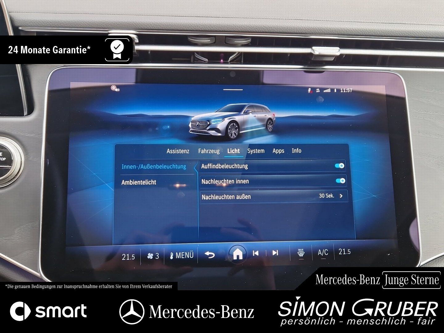 Fahrzeugabbildung Mercedes-Benz E 220 T d Ava MBUX AHK Pano Kamera Distr DAB 19"