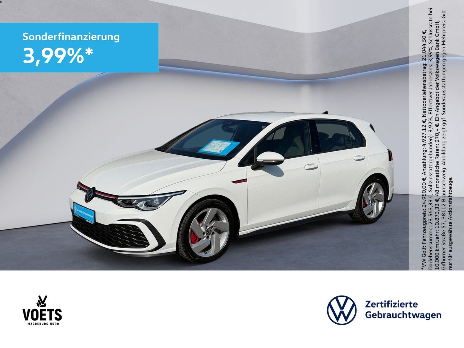 Volkswagen Golf VIII 2.0 TSI GTI LED+PDC+APP-CONNECT