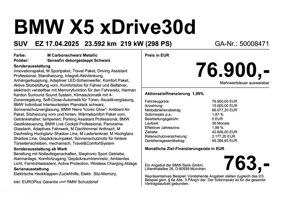 BMW X5 xDrive30d M Sportpaket Innovationsp. Panorama imagem 3