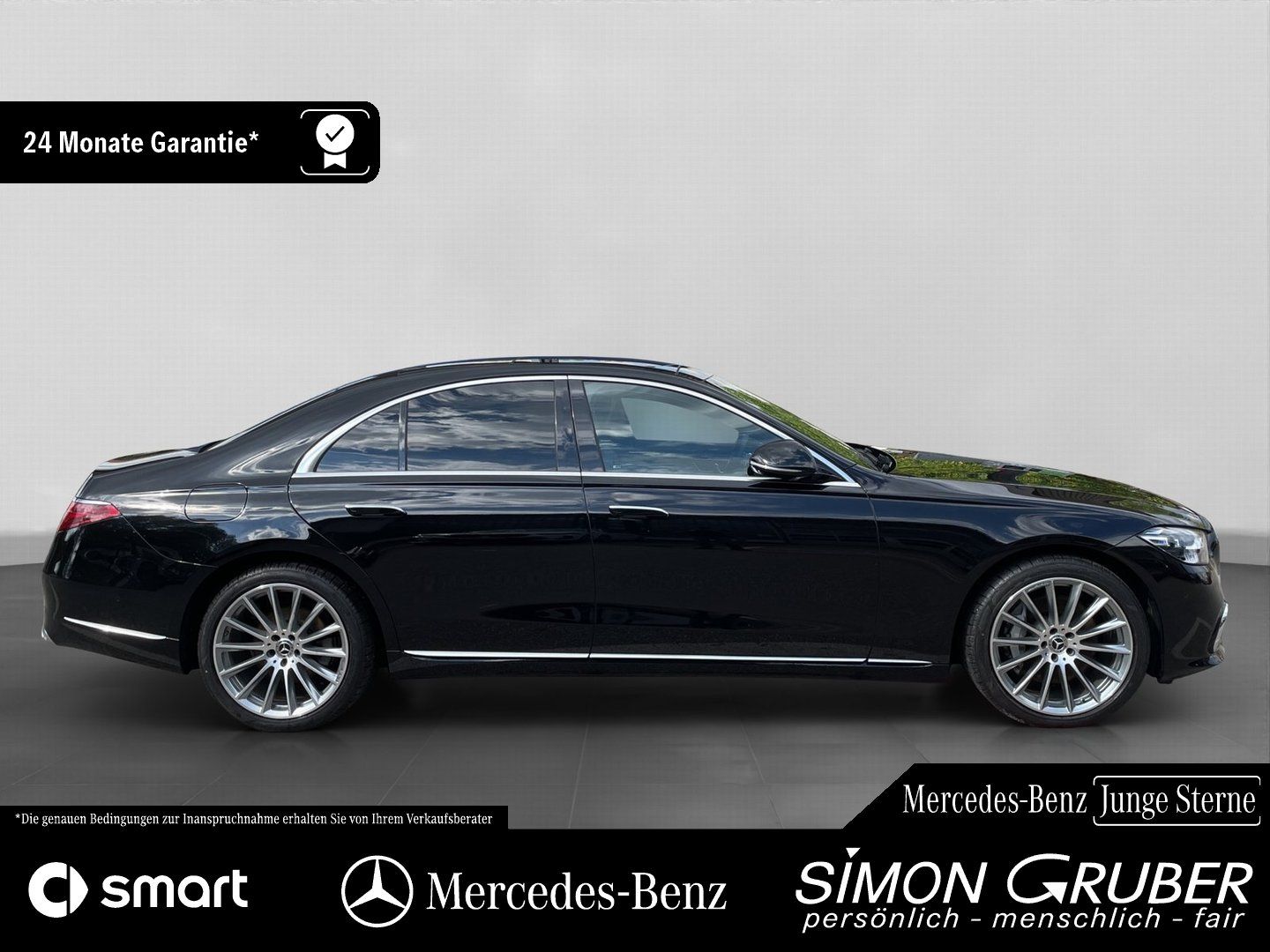Fahrzeugabbildung Mercedes-Benz S 350 d 4M 20"AMG Burm Pano Aktiv Ambi Guard 360