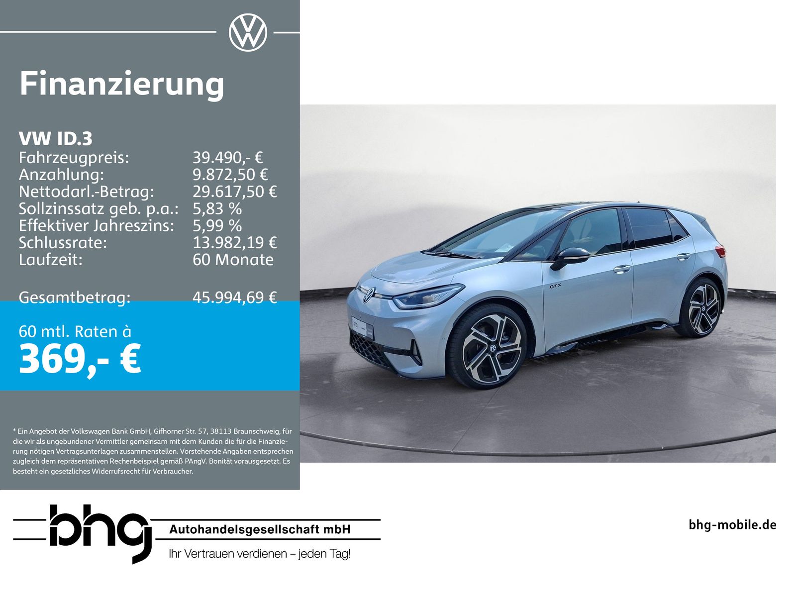 VW ID.3 GTX Performance *PANO*AHK*ACC*KEYLESS*AREA-