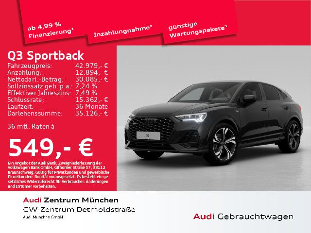 Audi Q3 Sportback 40 TFSI qu. S tronic S line edition