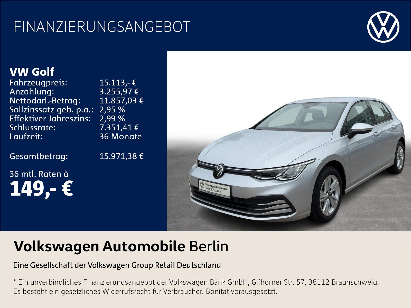 Volkswagen Golf VIII 2.0 TDI Life Navi LED SHZ ACC PDC