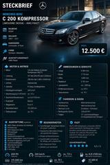 Mercedes-Benz Amg Paket c200 Kompressor - gebrauchte Mercedes-Benz C 200 aus dem Jahr 2008