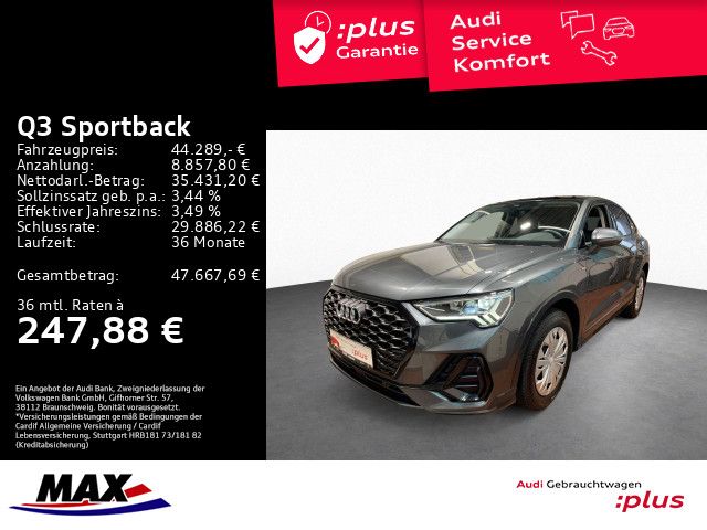 Q3 Sportback 35 TFSI S LINE LED+AHK+NAV+PANO+VCP