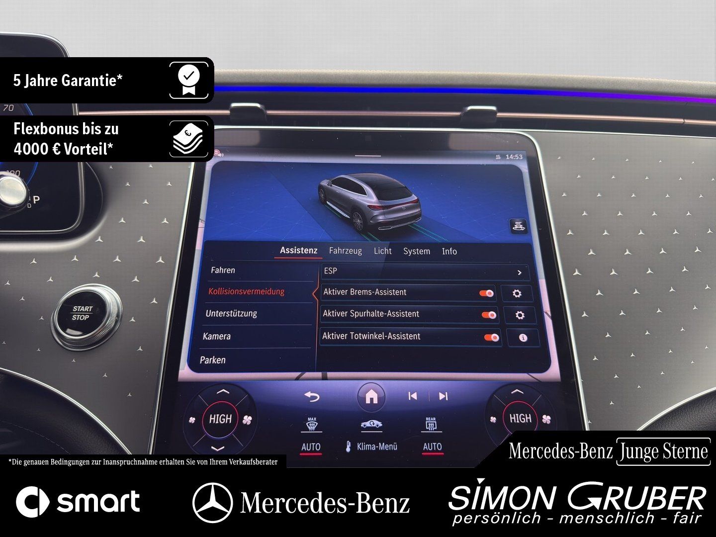 Fahrzeugabbildung Mercedes-Benz EQE 350 4M SUV AMG Pano Airmatic Leder AHK