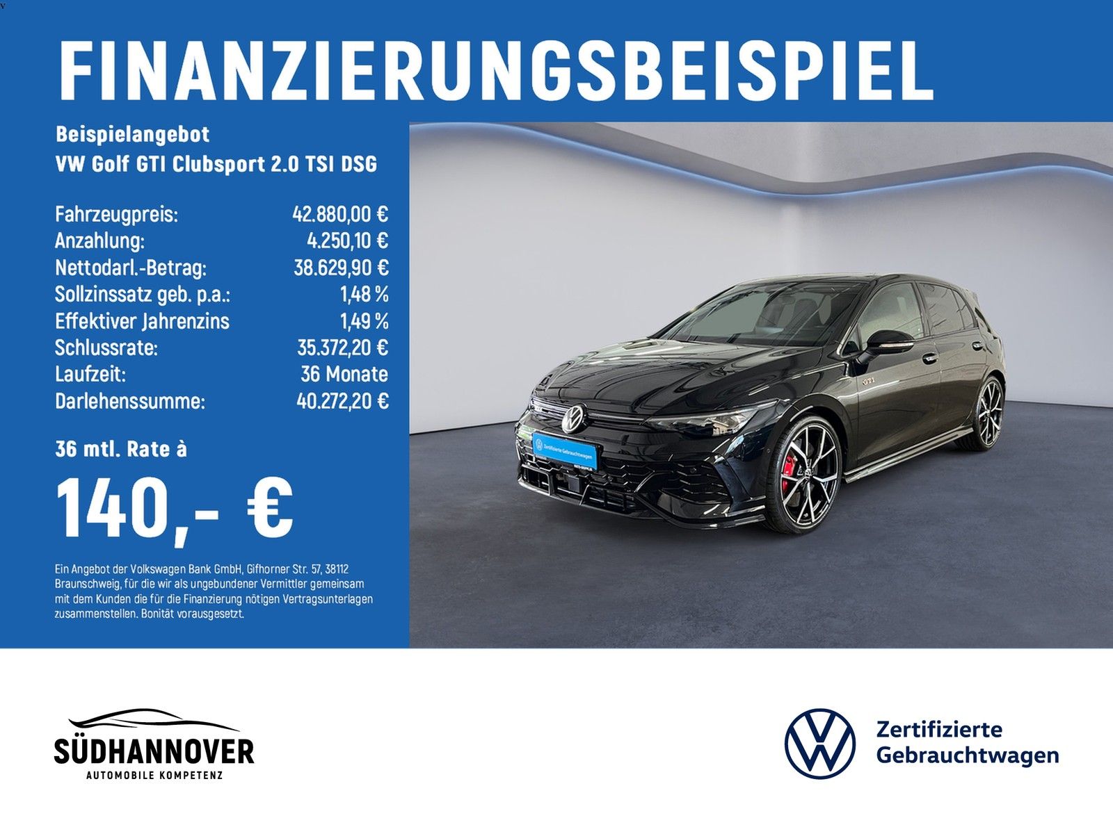Volkswagen Golf GTI Clubsport 2.0 TSI DSG PANO AreaView H K foto 1