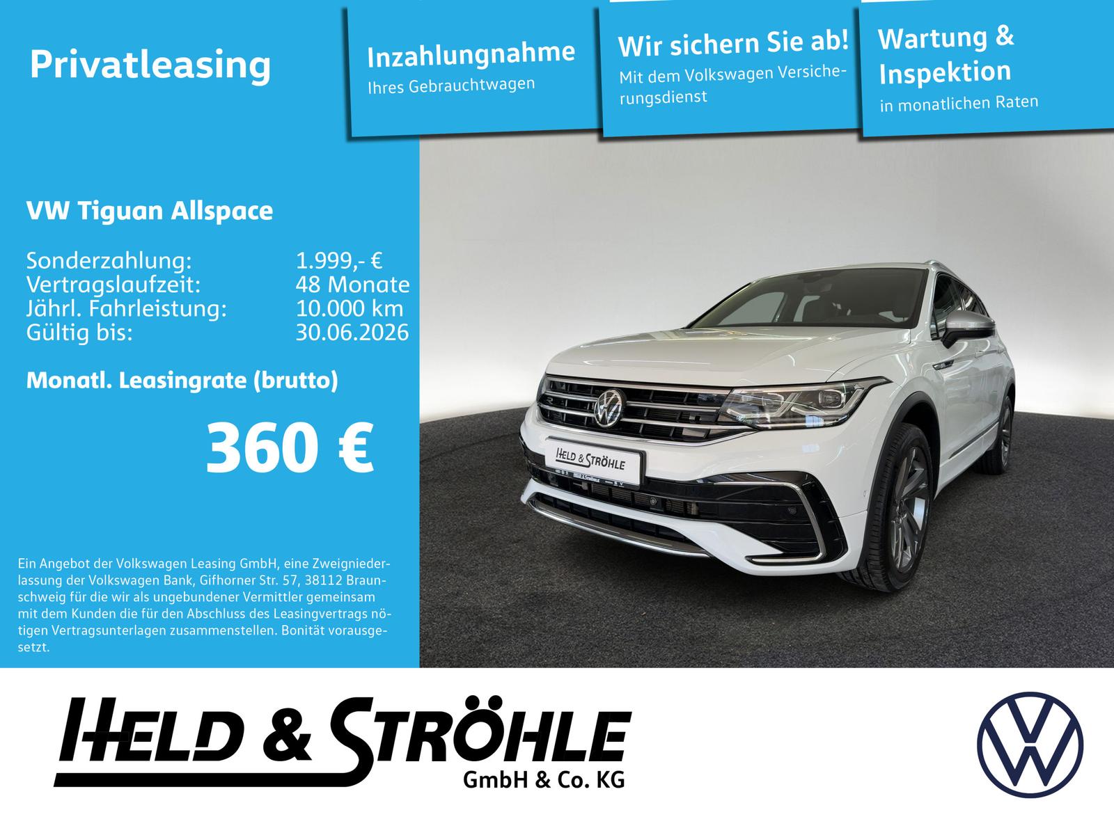 Volkswagen Tiguan Allspace R-LINE 2.0 TSI DSG 4M AHK IQ HuD