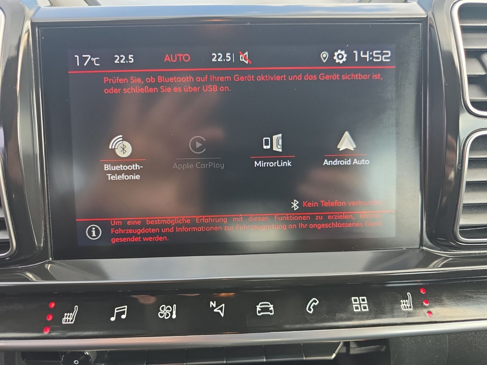 Fahrzeugabbildung Citroën C5 Aircross Live Klima Android Auto Apple CarPla