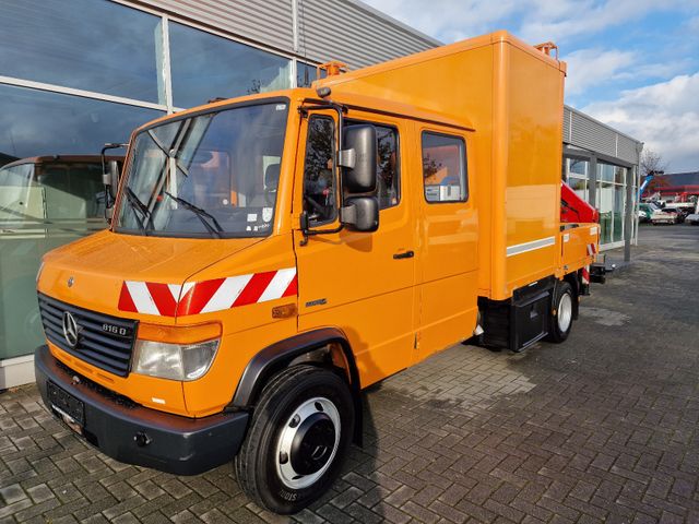 Mercedes-Benz Vario 816 D Koffer/Kran/Seil/Tank/Werkst.