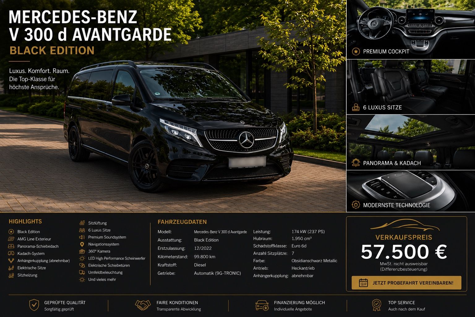 MERCEDES-BENZ V 300 d Aut. AVANTG. ED. lang AVANTGARDE EDITION