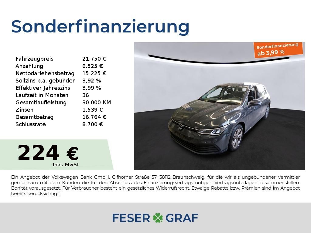 Volkswagen Golf Life 1.5 eTSI DSG RFK Navi SHZ LHZ ACC