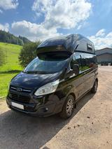Ford Nugget Hochdach+AHK+Kamera+Heckträger - schwarz Diesel Kastenwagen