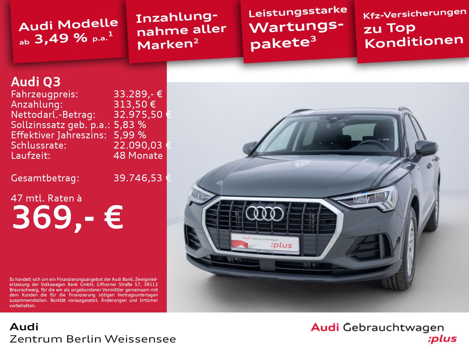 Audi Q3 35 TDI S-TRO*LED*AHK*STHZG*RFK*ACC*NAVI*APP** imagem 2