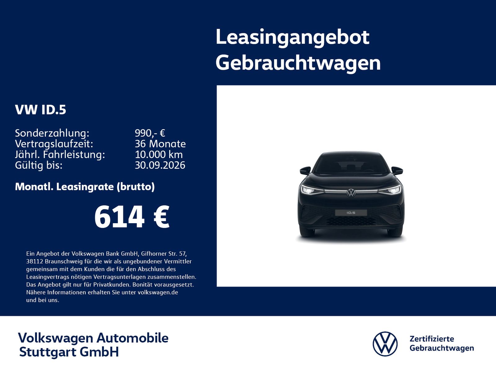 Volkswagen ID.5 Pro Navi Kamera Stdhzg AHK ACC LED SHZ foto 2