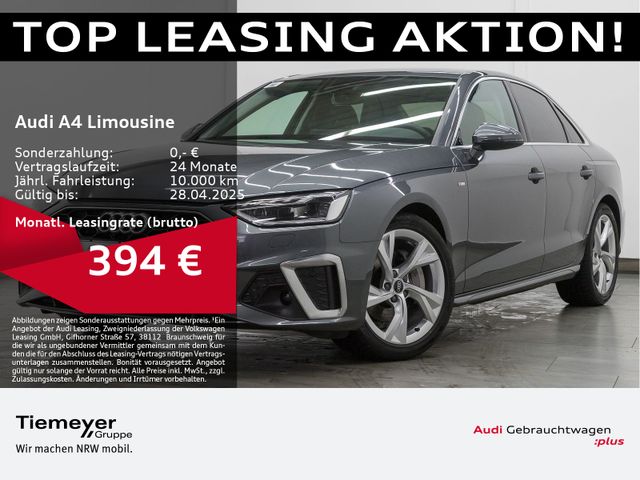 Audi A4 Limousine 40 TDI Q S LINE LED NAVI LM18 PRIVA