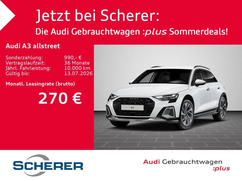 Audi A3 allstreet 40 TFSIe ACC INTERFACE AHK KAMERA S