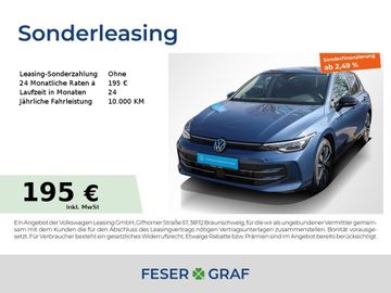 Volkswagen Leasingangebot: Volkswagen Golf 8 2.0 TDI Goal DSG ACC AHK Navi RüKa Sitzh.
