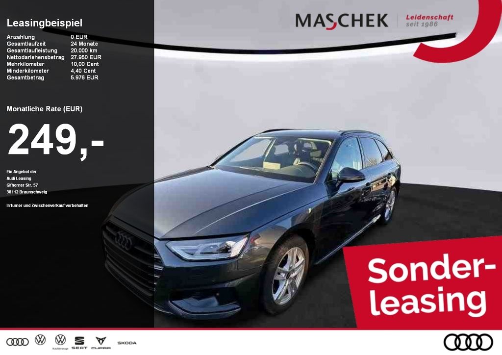 Audi A4 Avant Sonderleasing 40 TDI S tronic Black LM1