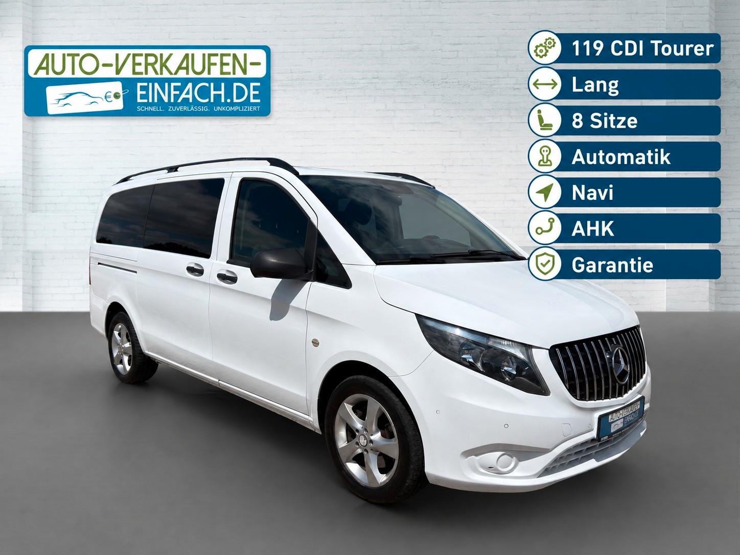 Mercedes-Benz Vito 119 CDI,Lang,Tourer,Aut,8S,AHK,RFK,TÜV,Serv