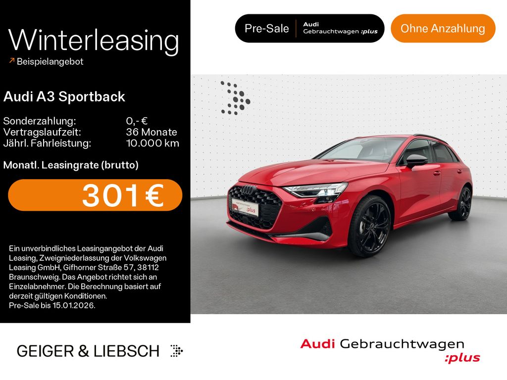 A3 Sportback 30 TFSI S-LINE*NAVI-PLUS*LED*KAMERA
