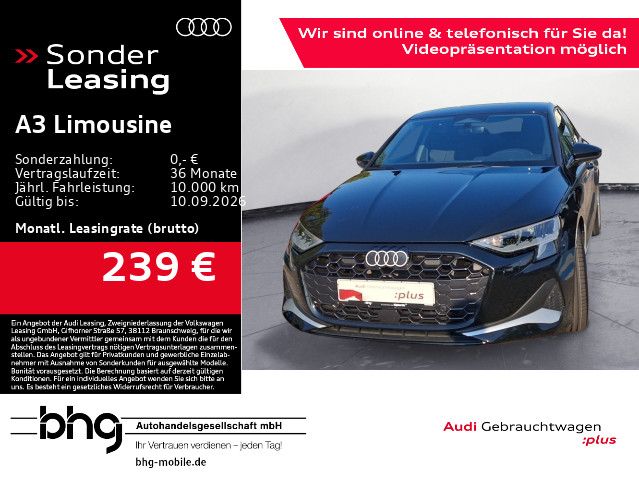 Abbildung Leasingangebot Audi A3 Limousine advanced 30 TFSI 85(11