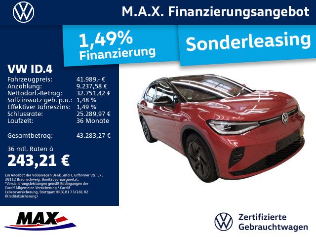 ID.4 GTX 4M IQ.LIGHT+PANO+AHK+NAVI+AR HUD+WP+