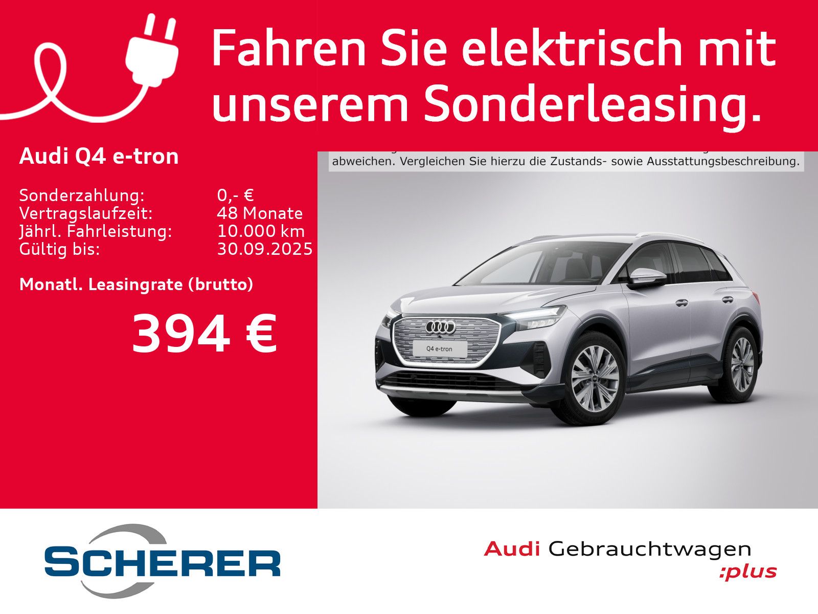 Audi Q4 e-tron 45 LED NAVI+ EPH+ AHK GRA SHZ
