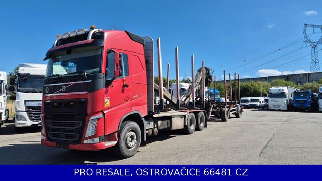 Volvo FH 540 6x4 E6 + macara TAJFUN L 150Z + HOLZTRANS