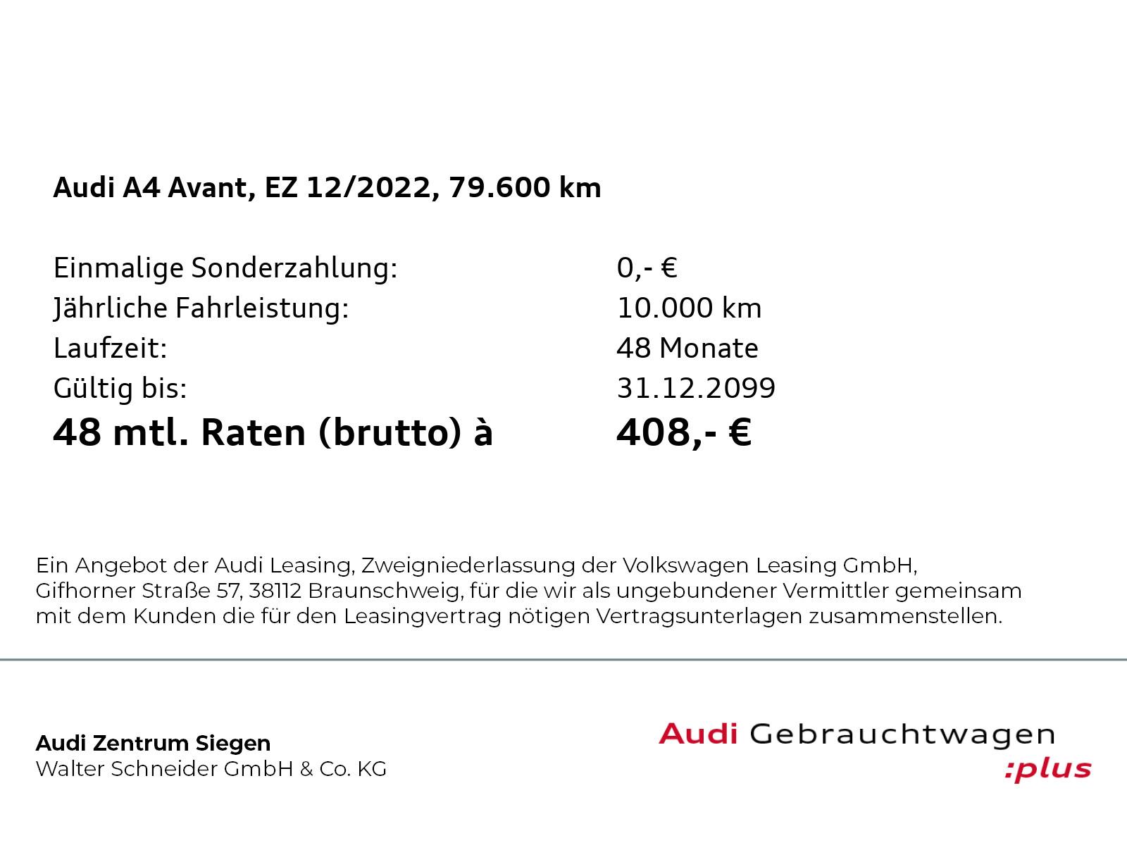 Audi A4 Avant 35 TDI Navi PDC
