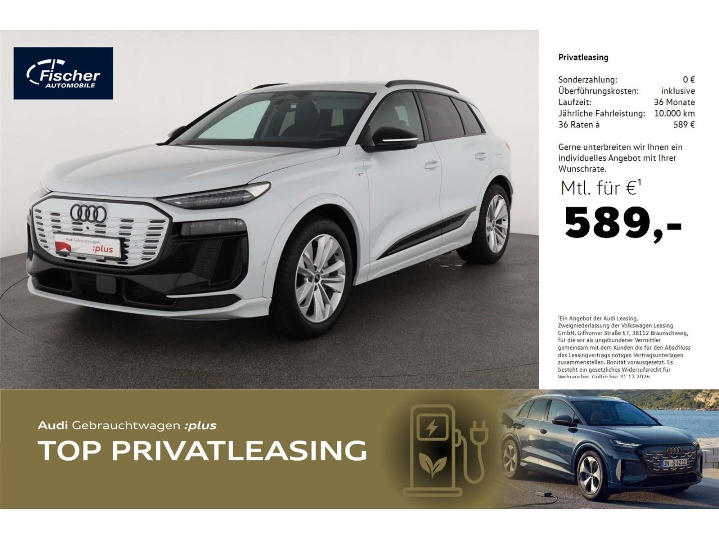 Audi Q6 e-tron S line Performance AHK/20''/360/Bei.Di