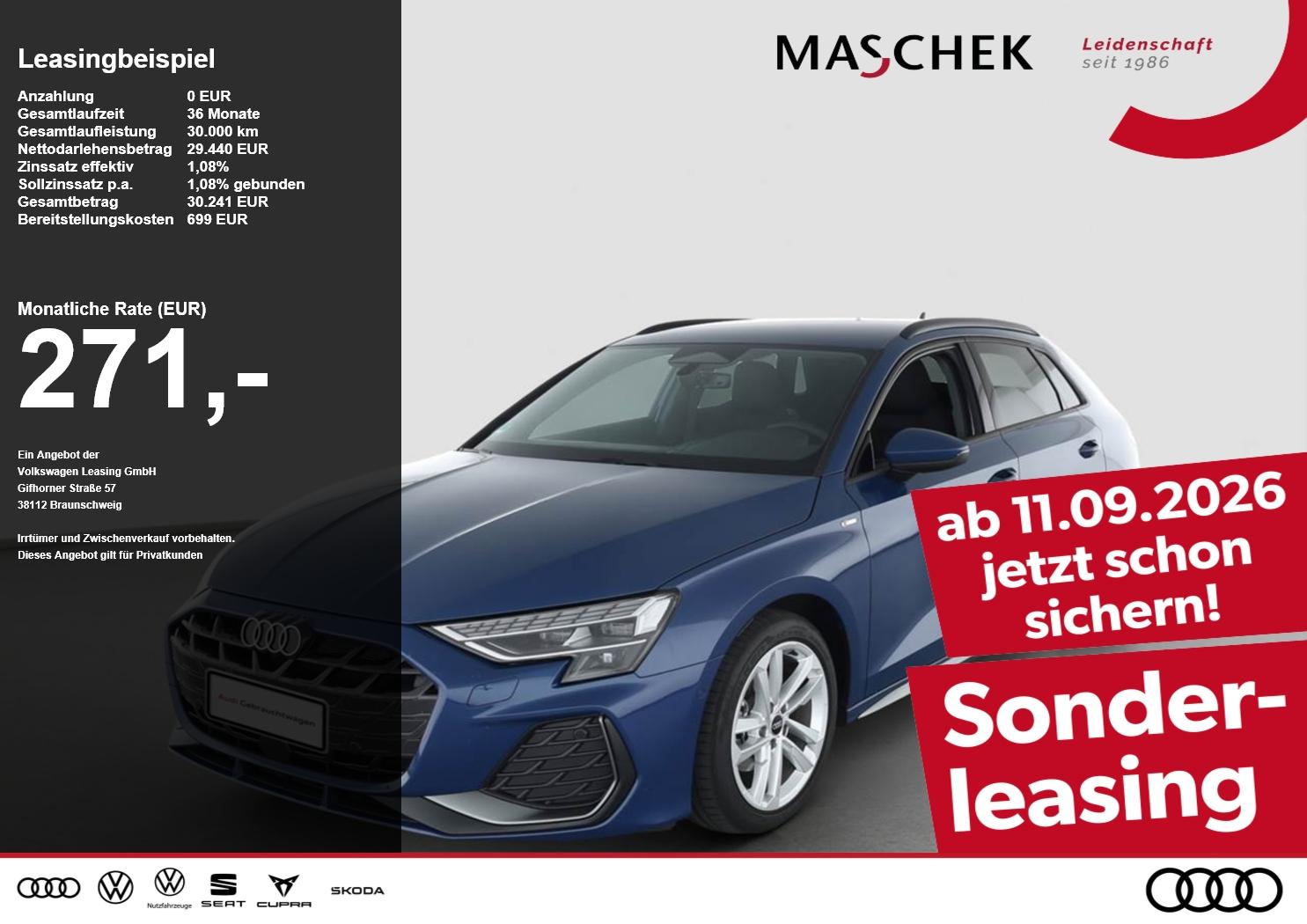 Audi A3 Sportback S line 35 TFSI Naviplus ACC inkl. W