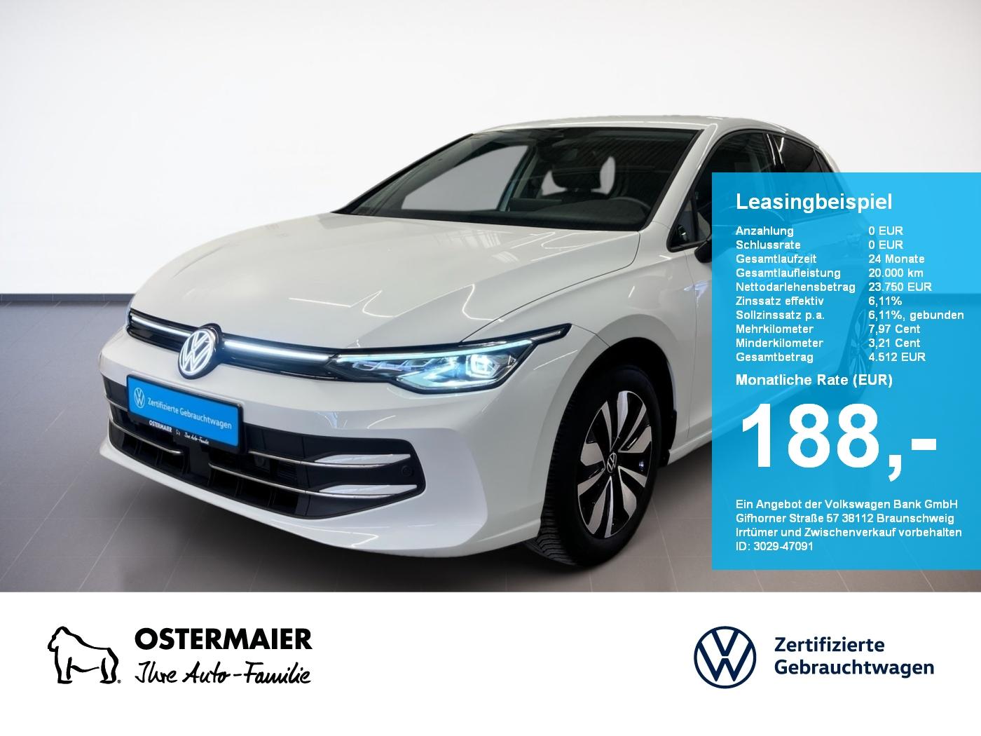 Volkswagen Golf VIII GOAL 1.5TSI 116PS ACC.AHK.NAVI.2xPDC.L